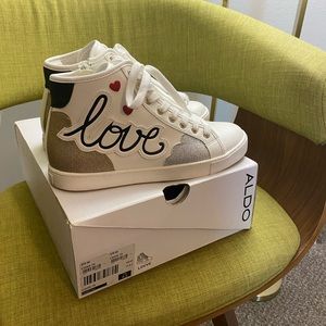 Aldo high top sneakers.